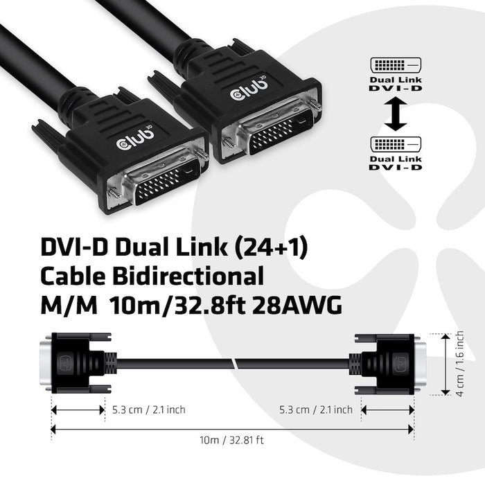 EAN 8719214471491 - CLUB3D CAC-1220 cable DVI 10 m DVI-D Negro imagen 4