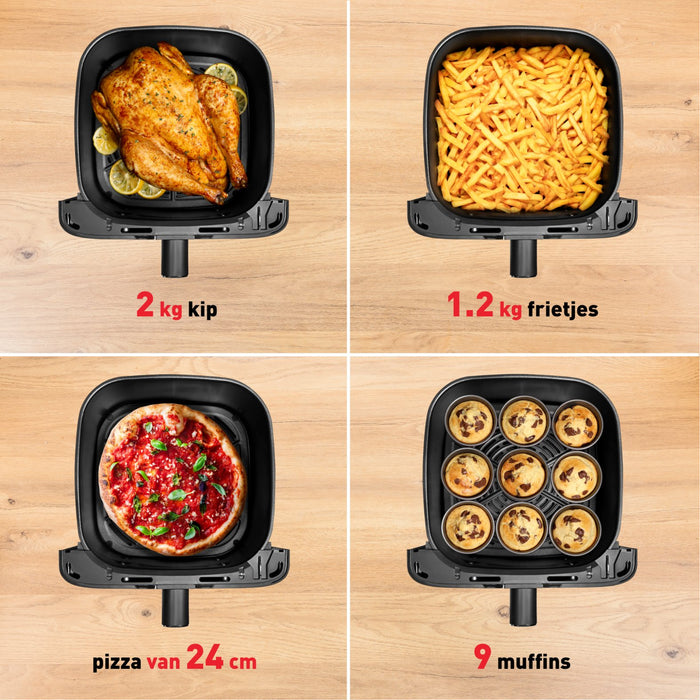 EAN 3045380026216 - Tefal Easy Fry Mega EY855D10 freidora Sencillo 7,5 L Independiente 2020 W Freidora de aire caliente Negro imagen 3