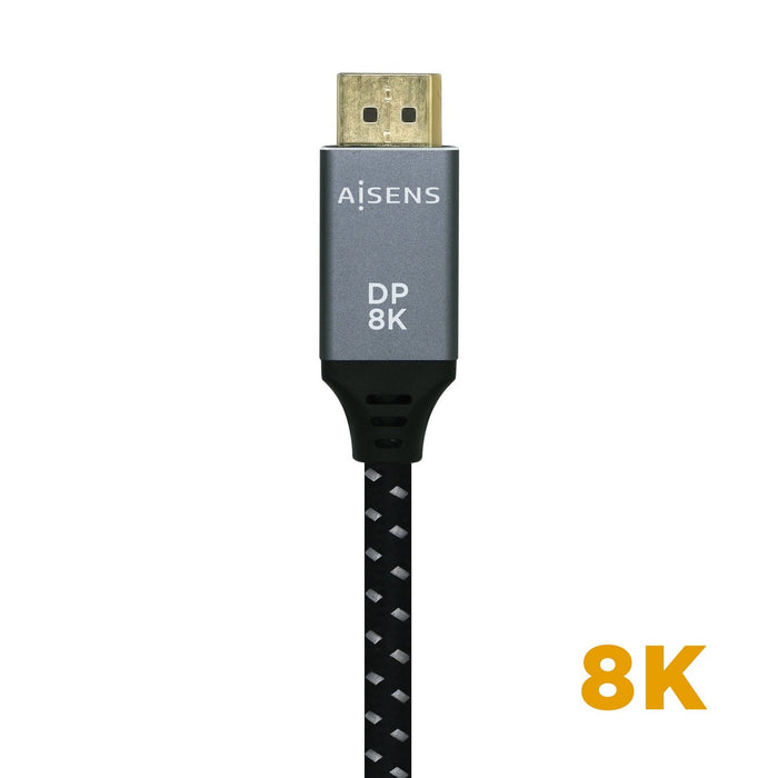 EAN 8436574704709 - AISENS A149-0434 cable DisplayPort 0,5 m Negro, Gris imagen 3