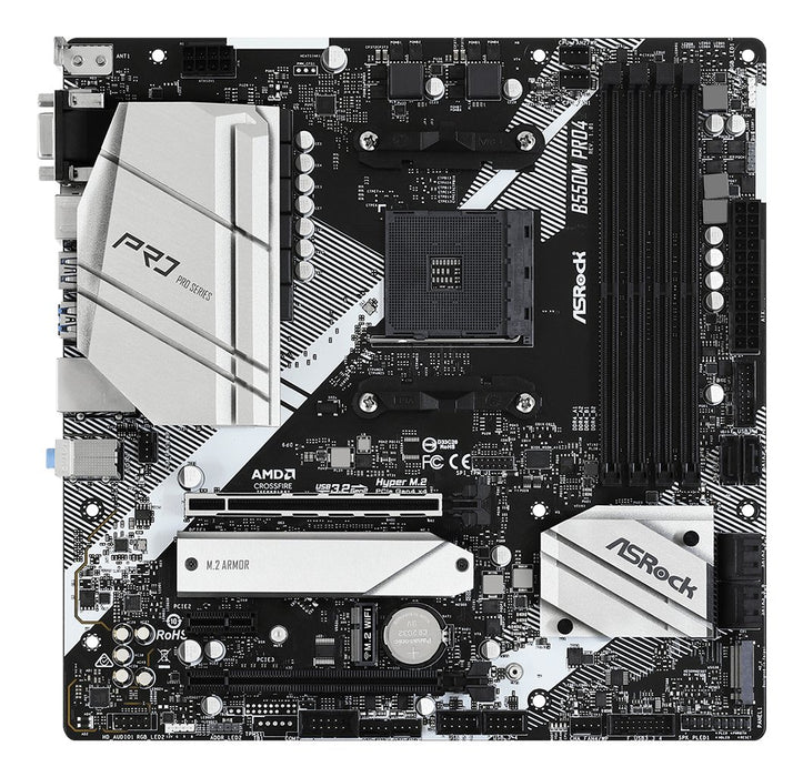 EAN 4710483931598 - Asrock B550M Pro4 AMD B550 Zócalo AM4 micro ATX imagen 2