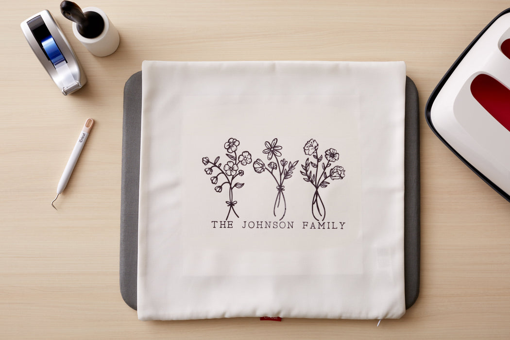 Cricut 2007485 Funda De Almohada Blanco Poliéster