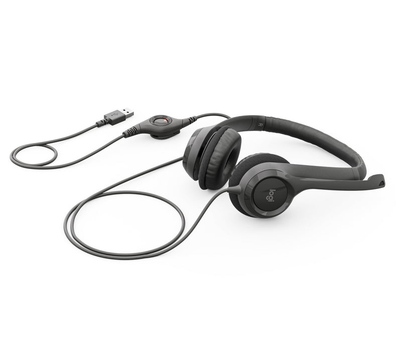 EAN 5099206030015 - Logitech 981-000406 auricular y casco Auriculares Alámbrico Diadema Oficina/Centro de llamadas USB tipo A imagen 1