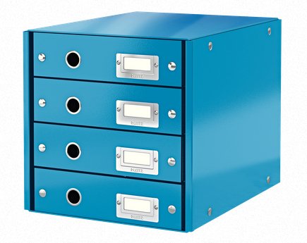 Leitz Click & Store - Cajonera - 4 Cajones - Para A4 (210 X 297 Mm
