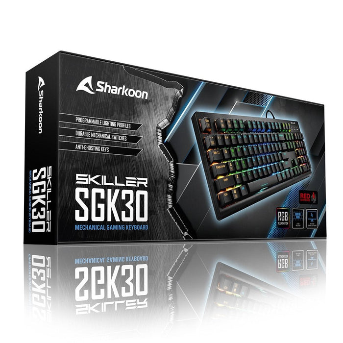 Teclado Gaming Sharkoon Shark Skiller Sgk30 Red Portugues