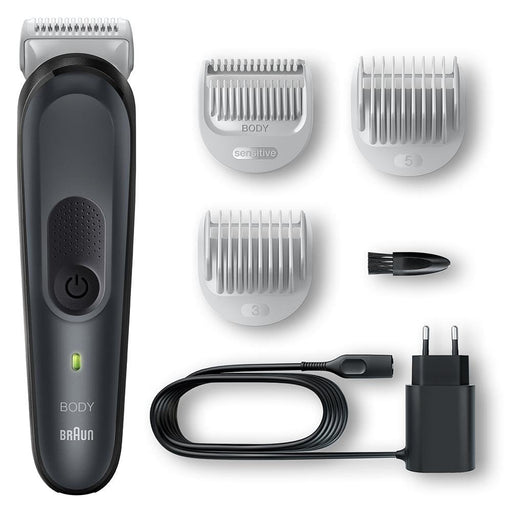 EAN 4210201417040 - Braun Series 3 BG3350 afeitadora corporal Negro, Gris imagen 2