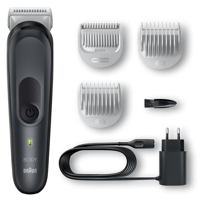 EAN 4210201417040 - Braun Series 3 BG3350 afeitadora corporal Negro, Gris imagen 2
