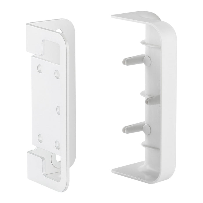 Soporte De Montaje Inline Slatwall Para Soporte De Pared Panel, Blanco, 2 Uds. Par