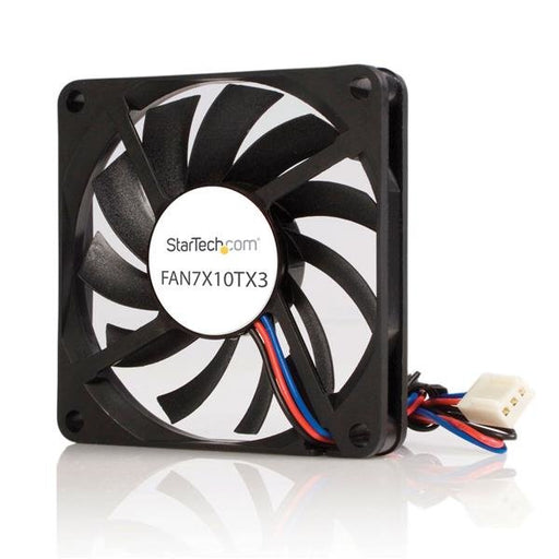 EAN 0065030830836 - StarTech.com FAN7X10TX3 sistema de refrigeración para ordenador Carcasa del ordenador 7 cm Negro imagen 1