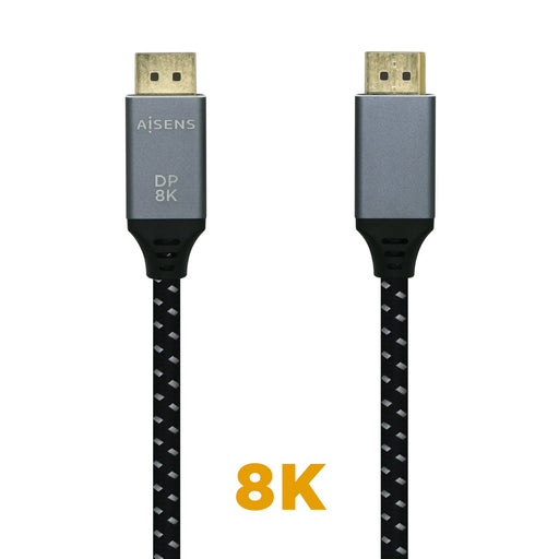 EAN 8436574704716 - AISENS A149-0435 cable DisplayPort 1 m Negro, Gris imagen 2