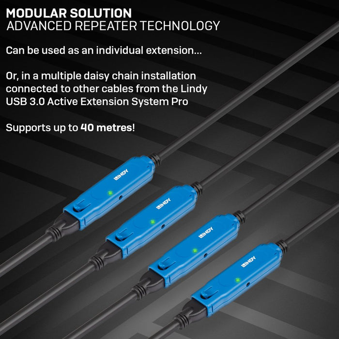 EAN 4002888433617 - Lindy 43361 cable USB USB 3.2 Gen 1 (3.1 Gen 1) 20 m USB A Negro imagen 6