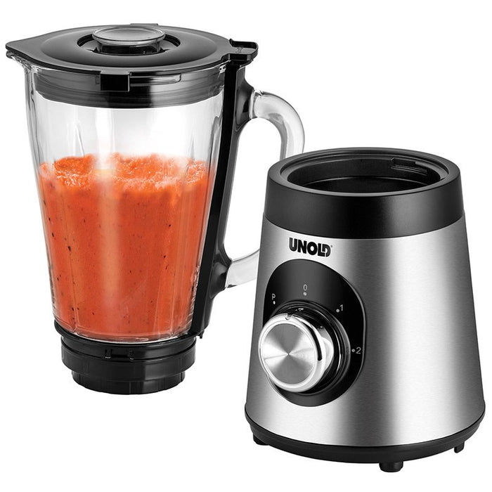 EAN 4011689786259 - Unold Edel 1,5 L Batidora de vaso 500 W Negro, Acero inoxidable, Transparente imagen 3