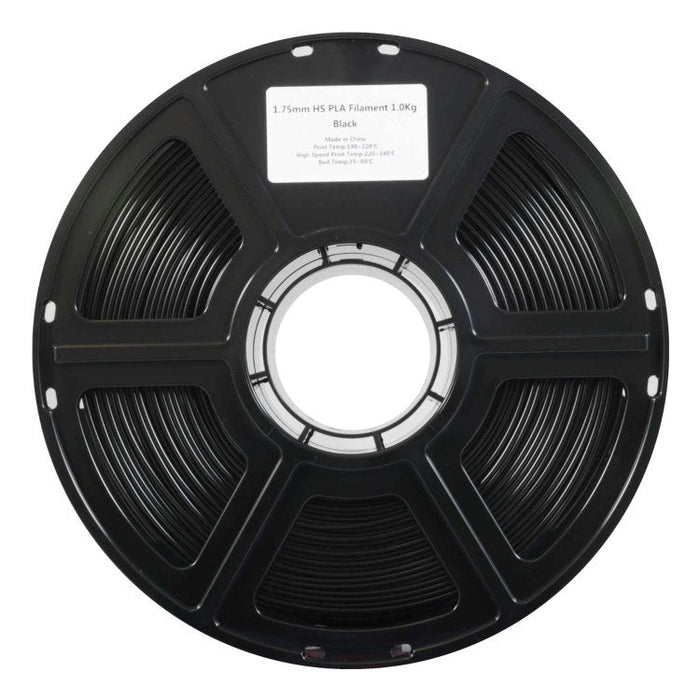 Pla High Speed 1,75mm Negro 1kg