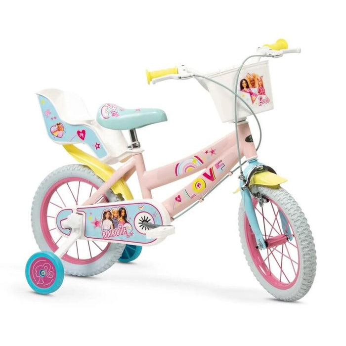 Bicicleta Infantil 14" Barbie Toimsa 1465 Rosa