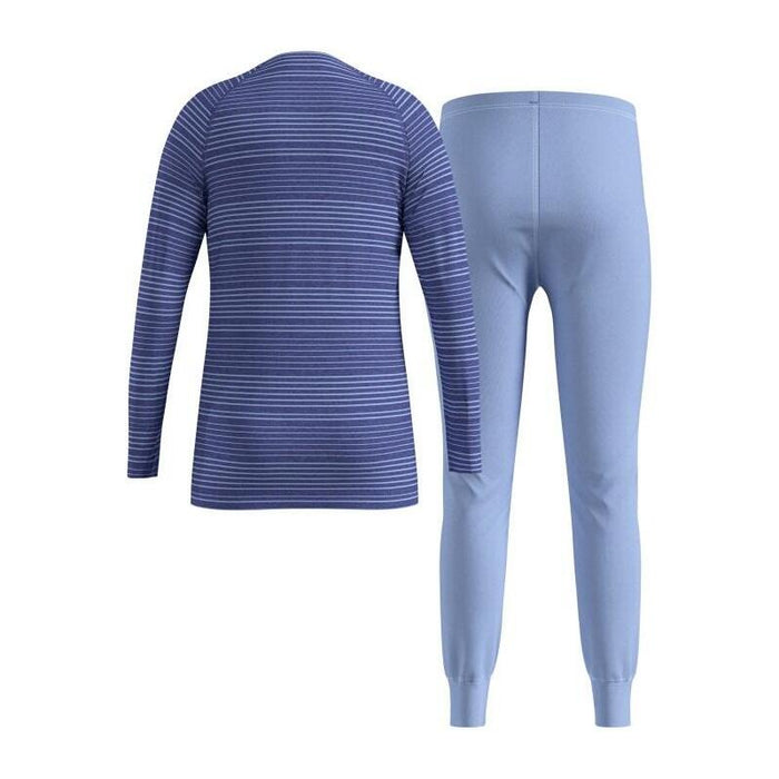 Bielizna Termoaktywna - Zestaw Odlo Set Long Active Warm Set Roz. 152cm Granatowa