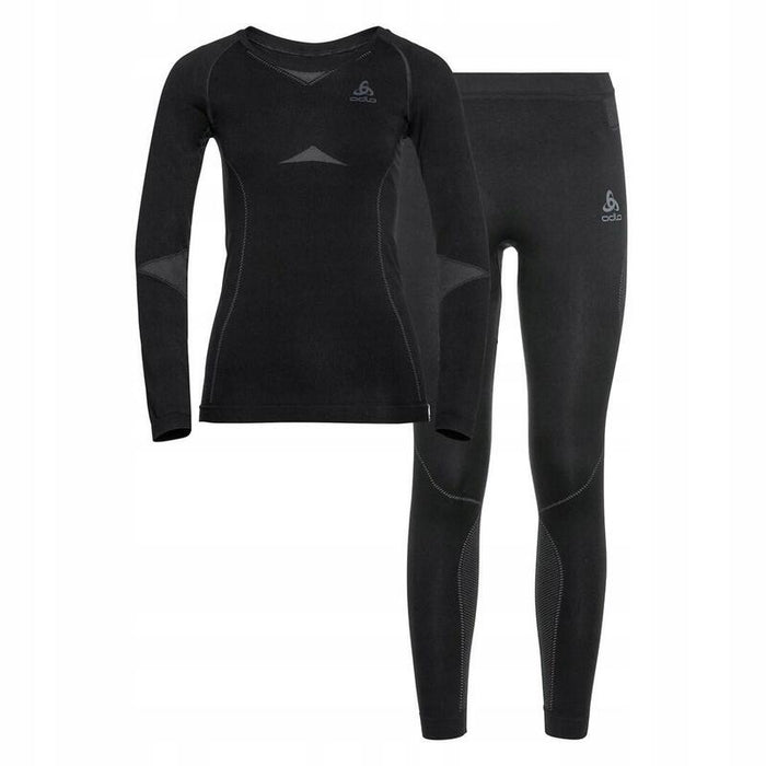 Bielizna Termoaktywna - Zestaw Odlo Set Long Active Warm Set Roz. 164cm Czaarna
