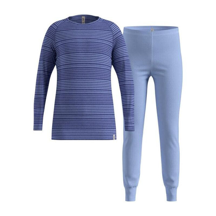 Bielizna Termoaktywna - Zestaw Odlo Set Long Active Warm Set Roz. 92cm Niebieska