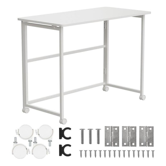 Biurko, Stolik Z Kólkami Mc-1250w 100x50 Cm Blat, Max 50kg Biale