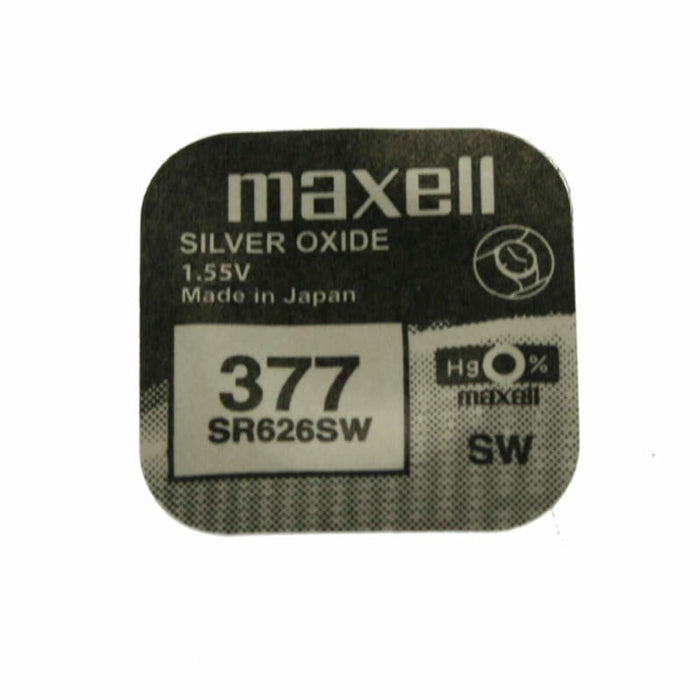 Blister 1-U Maxell Pila Sr626sw 377 Óxido De Plata 1,55v