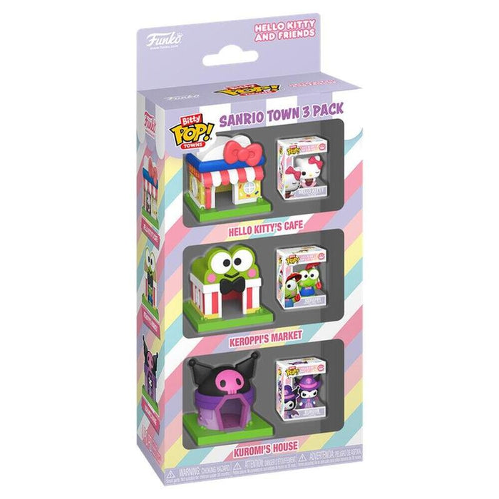 Blister 3 Bitty Pop! Towns Hello Kitty And Friends