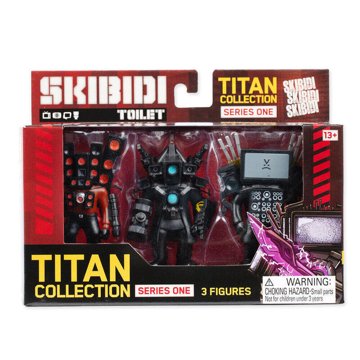 Blister 3 Figuras Titan Collection Skibidi Toilet