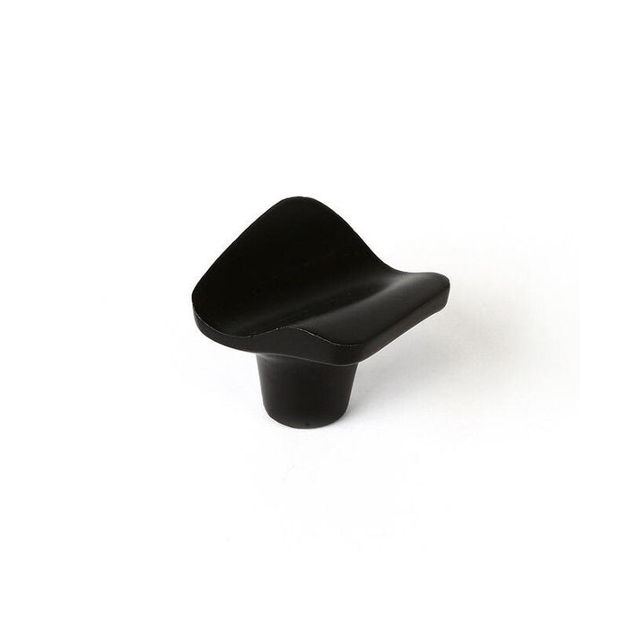 Blister Con 4 Pomos Metálicos Para Mueble, Con Acabado Negro Mate Mod. 749 32x31mm Rei
