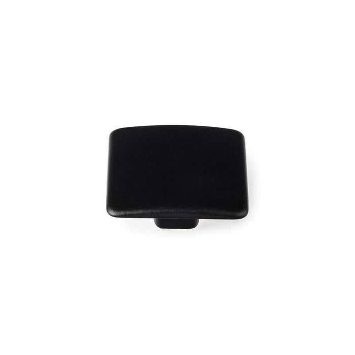 Blister Con 4 Pomos Metálicos Para Mueble, Con Acabado Negro Mate Mod. 782 37x37mm Rei