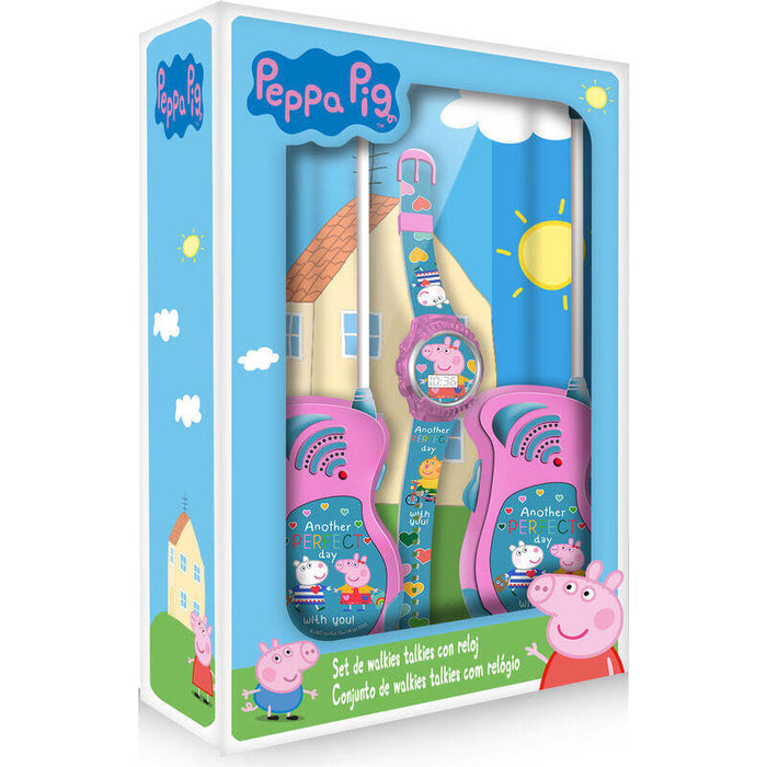 Swinka Peppa Zestaw Walkie Talkie Z Zegarkiem Cyfrowym Pp17047