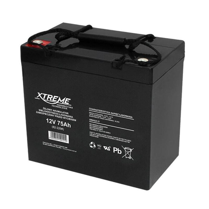 Akumulator Zelowy 12v 75ah Xtreme