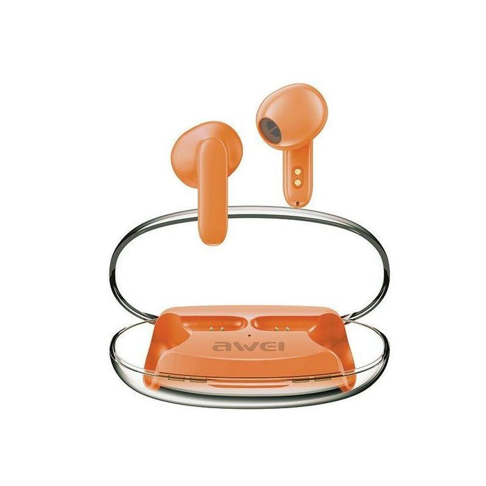 Sluchawki Bluetooth 5.3 T85 Enc Tws Pomaranczowe