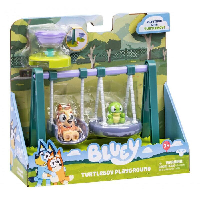Bluey Zestaw Z Figurkami Zólw I Hustawka