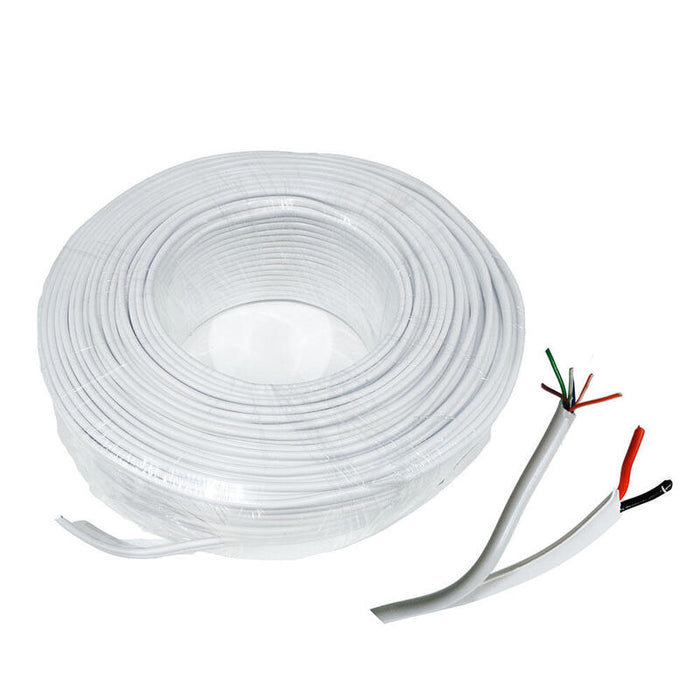 Bobina 100 M De Cable De Alarma Siamés De 8 Hilos ( 6 X 0, 22 + 2 X 0,75 )
