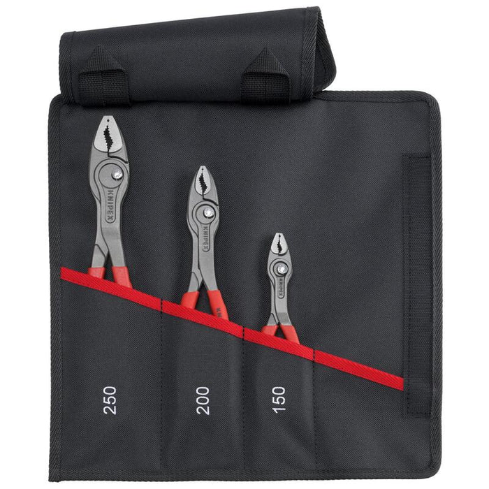 Bolsa Con Ruedas Knipex Twingrip, Pinzas Delanteras, Juego De 3 Unidades, Rojo, Longitud 150 / 200 / 250 Mm 00 19 61 V01