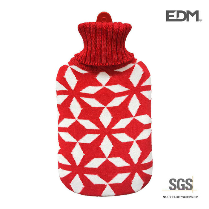 Bolsa De Agua Caliente 2 L Modelo Simetrias Roja