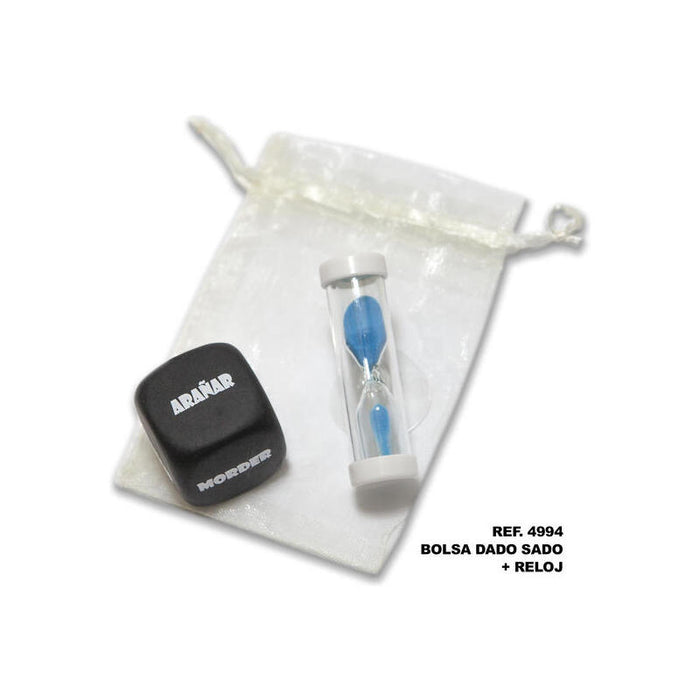 Bolsa De Dado Sado De 3 Mm X 3 Mm + Reloj De Arena