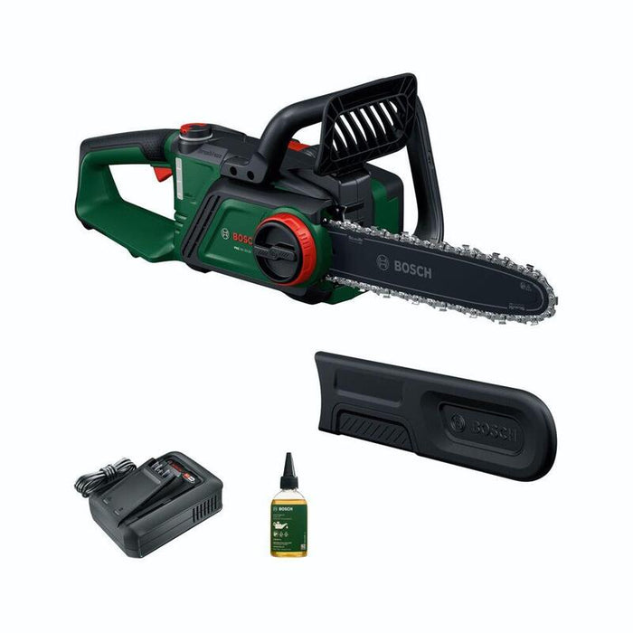 Bosch Powertools Akku-Kettensäge Pke18v-30-28, 18volt (Verde/Negro, Li-Ionen Akku 4,0ah, Power For All Alliance) 06008b8b00