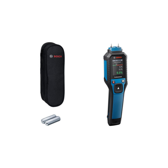 Bosch Professional Medidor De Humedad Para Madera Gmp 2-15 Professional Azul/Negro, 2 Pilas, Bolsa 0601078100
