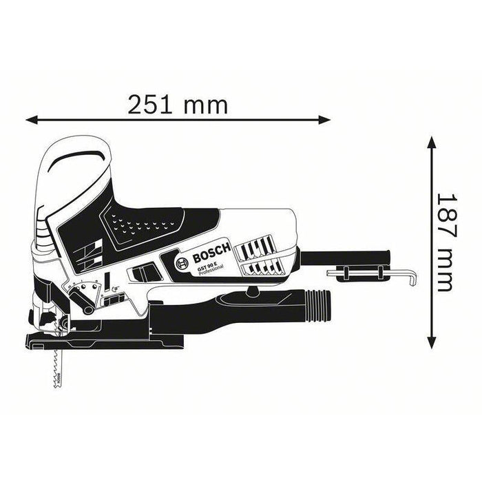 Bosch Sierra De Calar Gst 90 E Profesional 060158g000