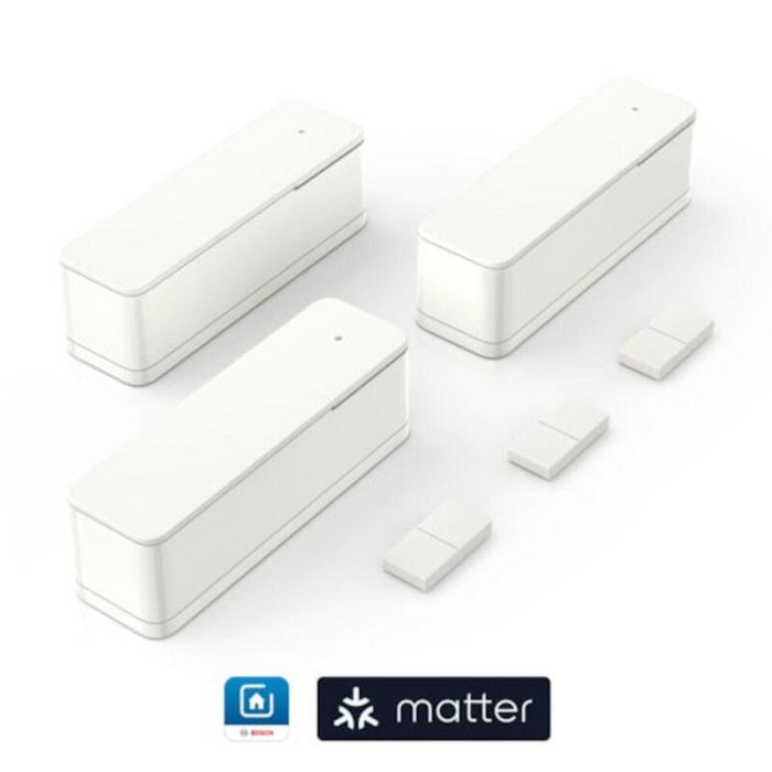 Bosch Smart Home Contacto De Puerta/Ventana Smart Home Ii [+M], Detector De Apertura Blanco, Paquete De 3 8750002950