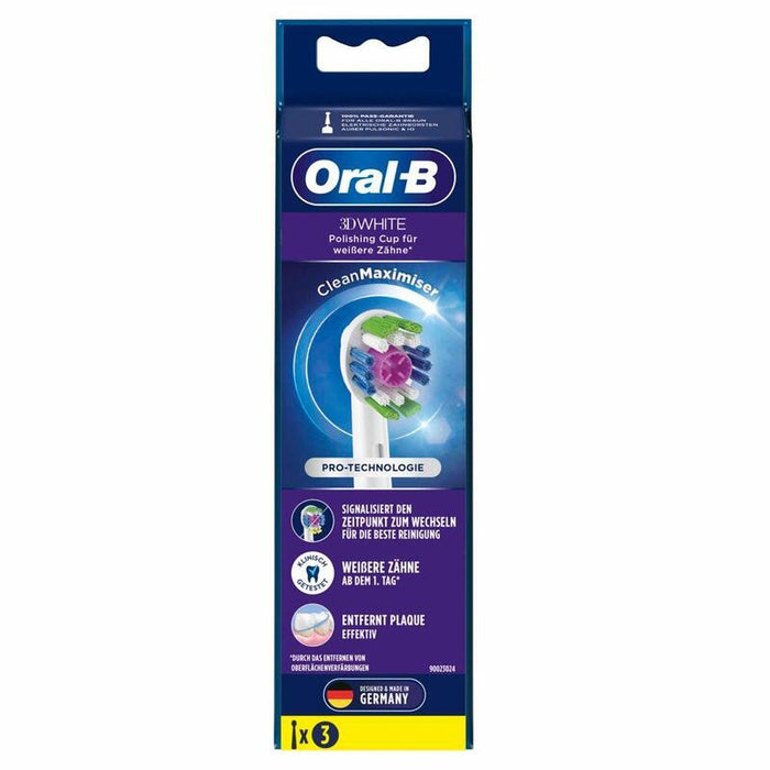 Braun  Oral-B 3d White Cleanmaximiser Juego De 3 Cabezales De Cepillo