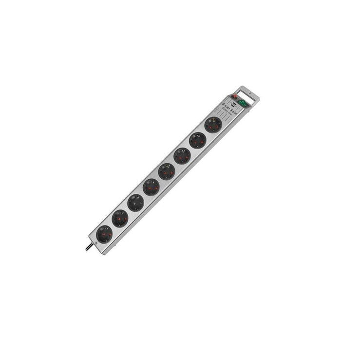 Brennenstuhl Regleta Super-Solid De 8 Contactos Plateada, 2,5 Metros 1153340218