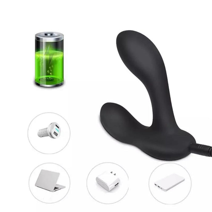 Brett Masajeador Prostático Control Remoto Usb Silicona Líquida