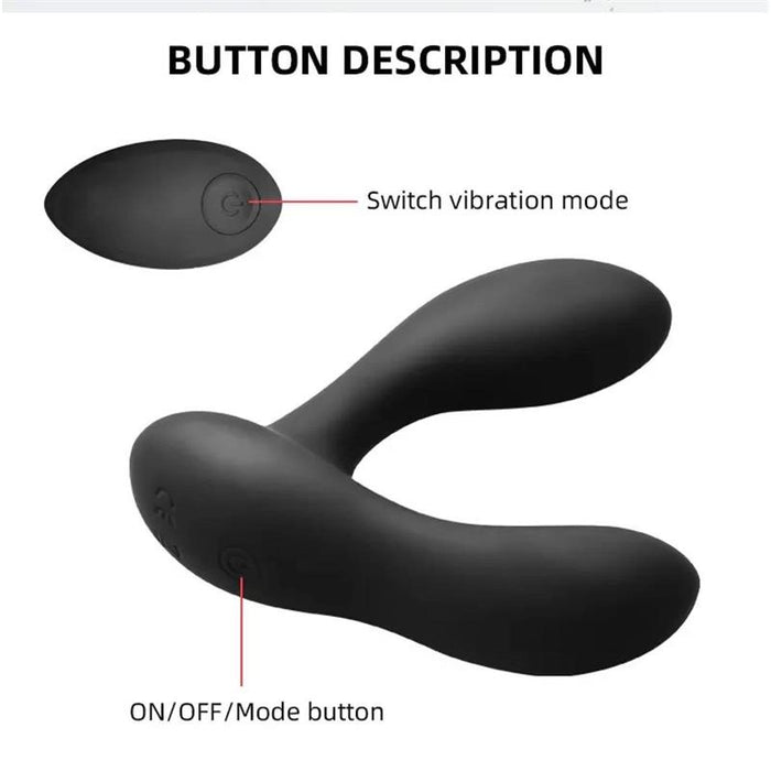 Brett Masajeador Prostático Control Remoto Usb Silicona Líquida