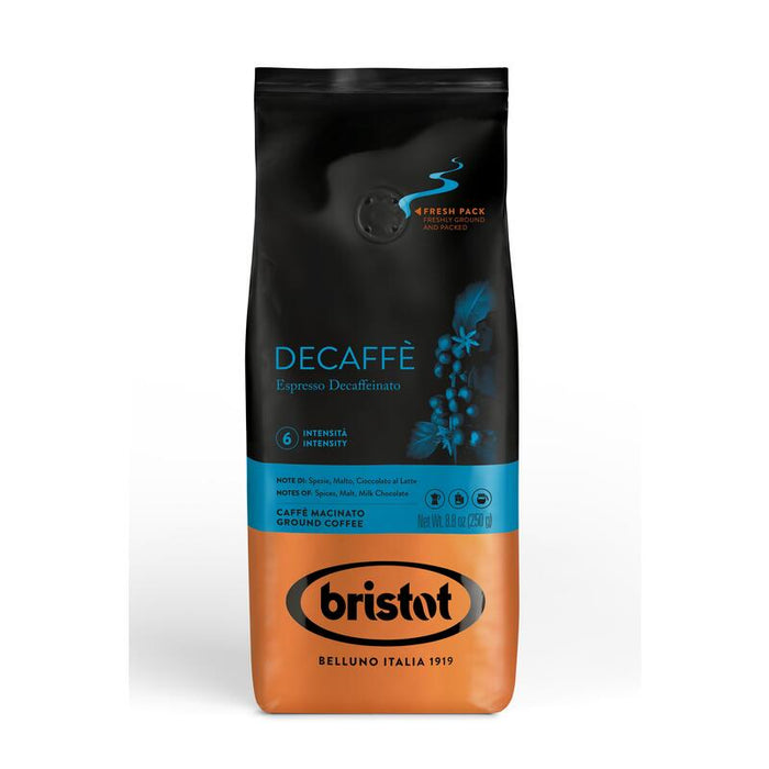 Bristot Deca 250g Kaffee Gemahlen Entkoffeiniert