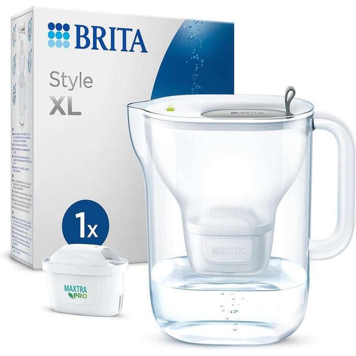 Brita Wasserfilter-Kanne Style Xl Gris Claro (3,6l) Inkl. 1 Maxtra Pro Kartusche