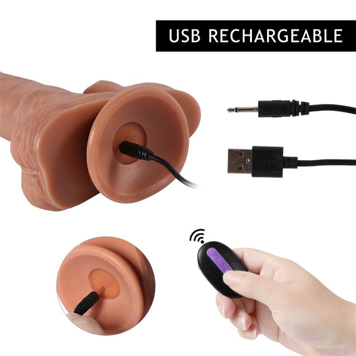 Brody Dildo Con 20 Modos De Vibración Y Estimulador De Clítoris