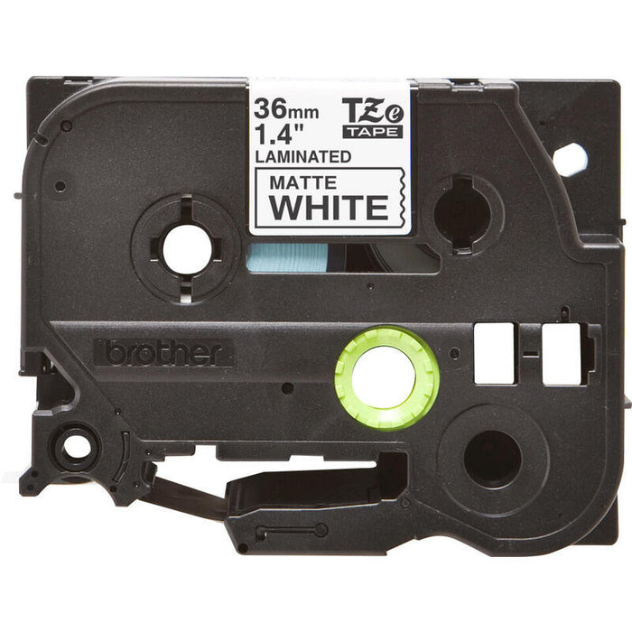 Brother Tze-M261 Cinta Laminada Mate Negro/ Blanco