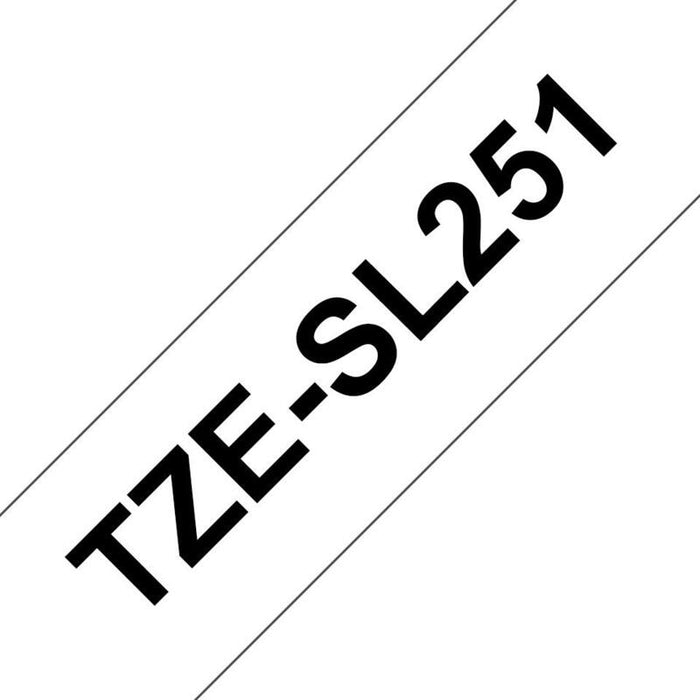 Brother Tzesl251 Tape Black On White 24mm