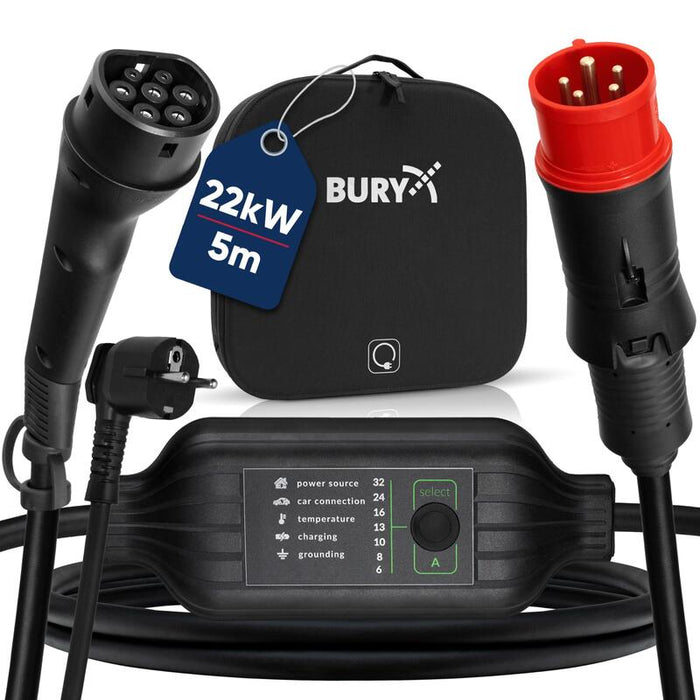 Bury Powerflash Tragbare Ladestation Pf9040 Set Eu
