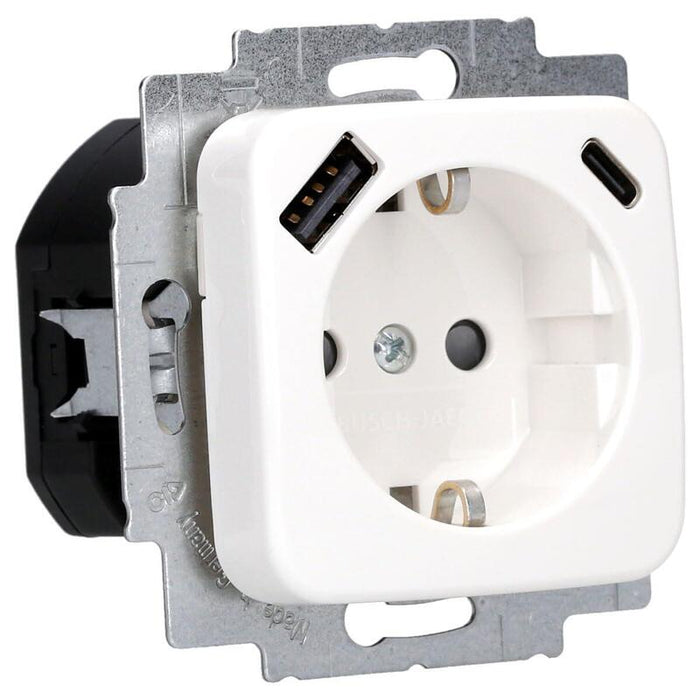 Busch Jaeger 20 Eucb2usbac-214 20 Eucb2usbac-214 Schuko®- Usb-A+C Toma De Corriente