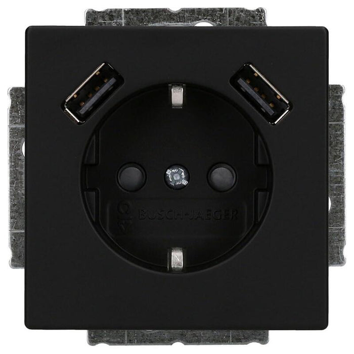 Busch Jaeger Bj 20 Eucb2usb-885 Schuko- 2x Usb Toma De Corriente